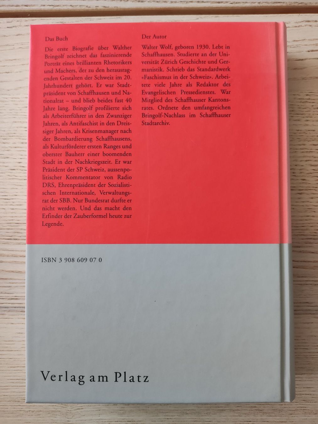 Libri: Walther Bringolf - Eine Biografie (1995) – Usato da Schaffhausen venduto da philscardstore 1