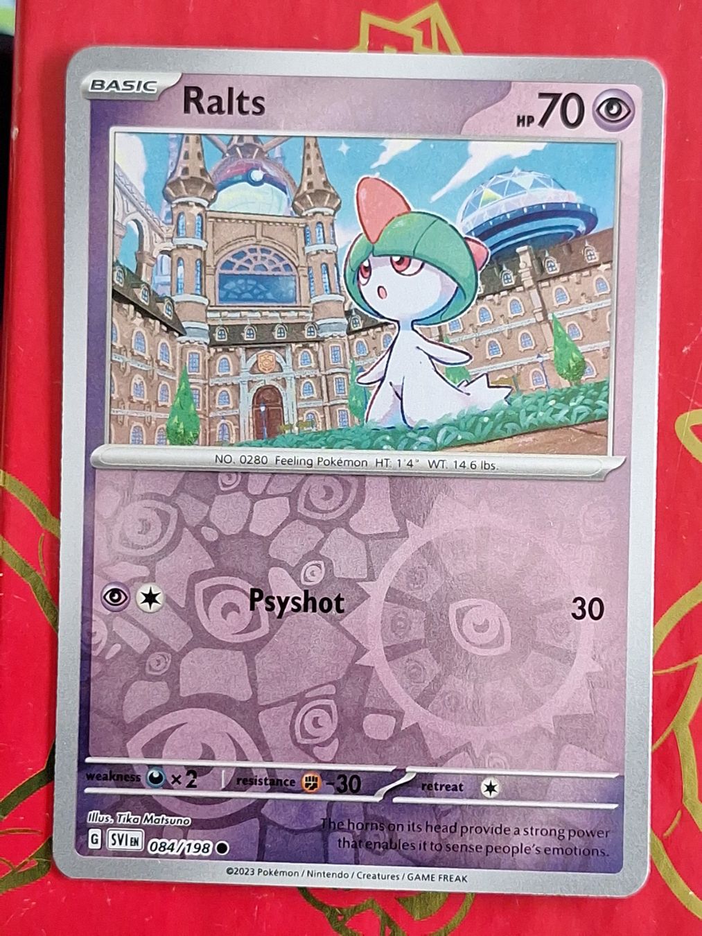Pokémon Carte collezionabili: Ralts - Pokemon Reverse Holo Scarlet Violet – Usato da Altstätten SG venduto da GGsGameshop