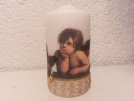 Engel Kerze, liebevoll verziert, Weihnachtsdeko, Neu!