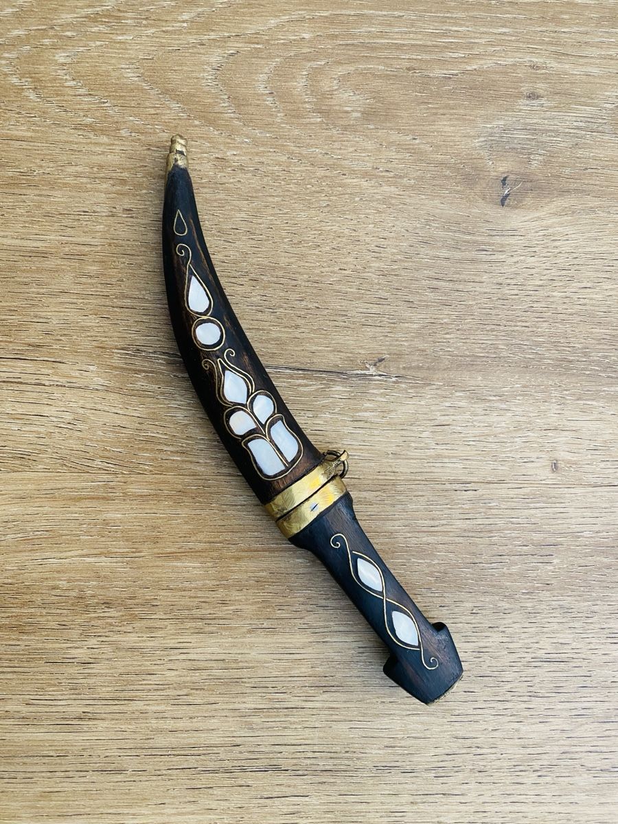 Besteck: Dolch mit Verzierung – Neu (gemäss Beschreibung) aus Oberlunkhofen von D.Fisch 1