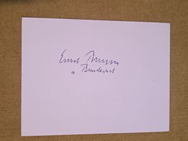 Ernst Brugger - alt Bundesrat - handsigniert