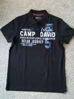 Neues Camp David Polo Shirt, Herren, Grösse L, schwarz
