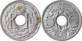 5 Centimes Frankreich 1919