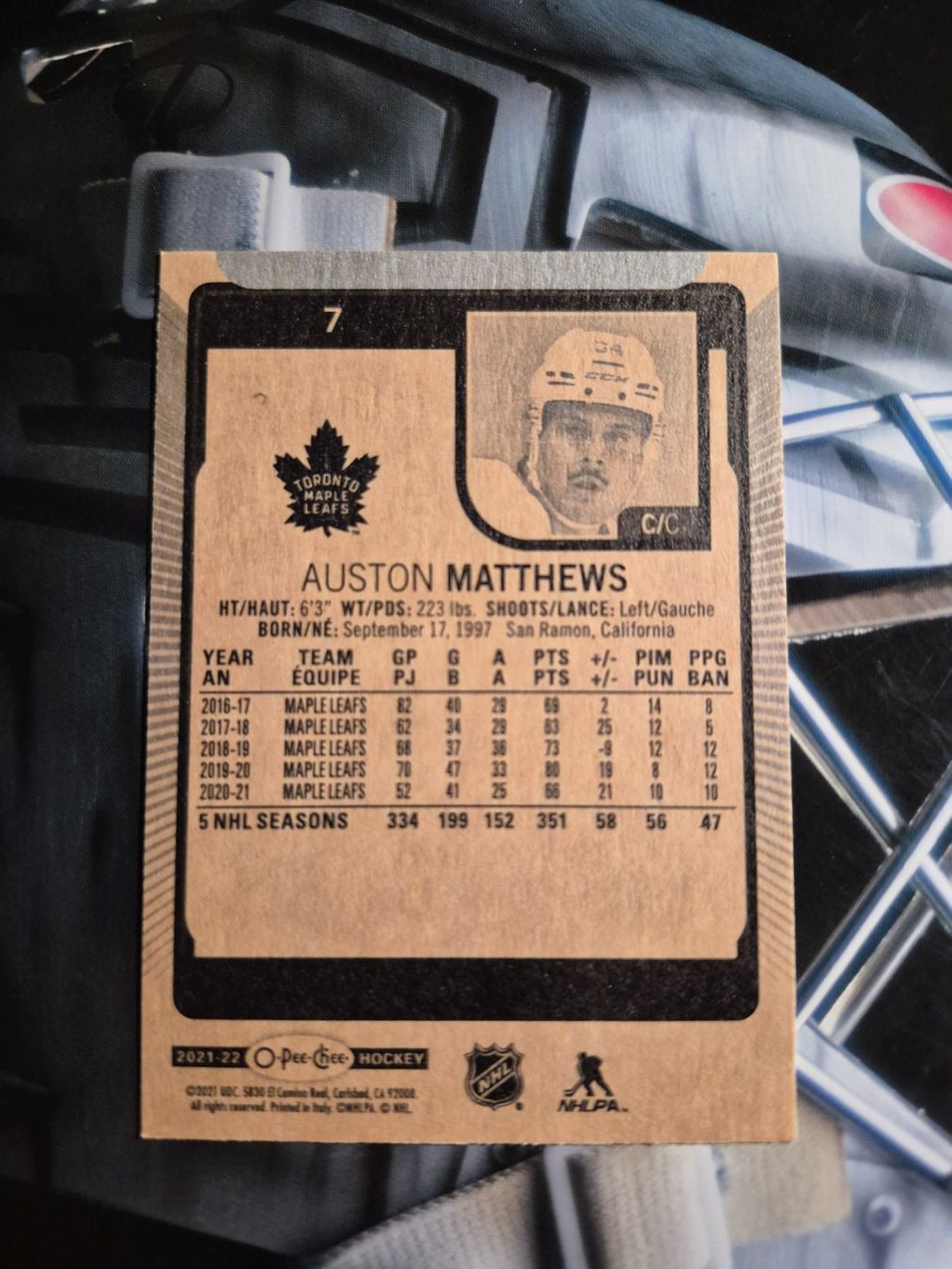 NHL Carte collezionabili: NHL Auston Matthews Toronto Maple Leafs – Usato da Treiten venduto da Sauber73 1