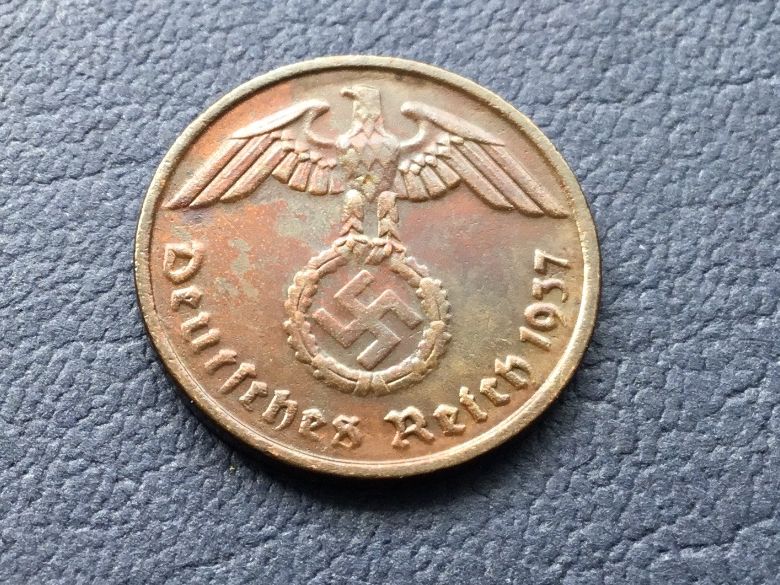 Alle Münzen: Drittes Reich 2 Reichspfennig 1937 D. – Gebraucht aus St. Margrethen SG von alfapeugeot10 1