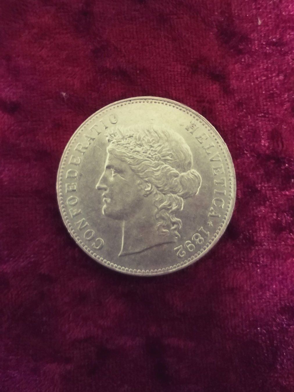Toutes les monnaies: CH  5 FRANKEN/ FRANCS/ FRANCHI  1892 – D'occasion à Gordola par ale_5wbc 3