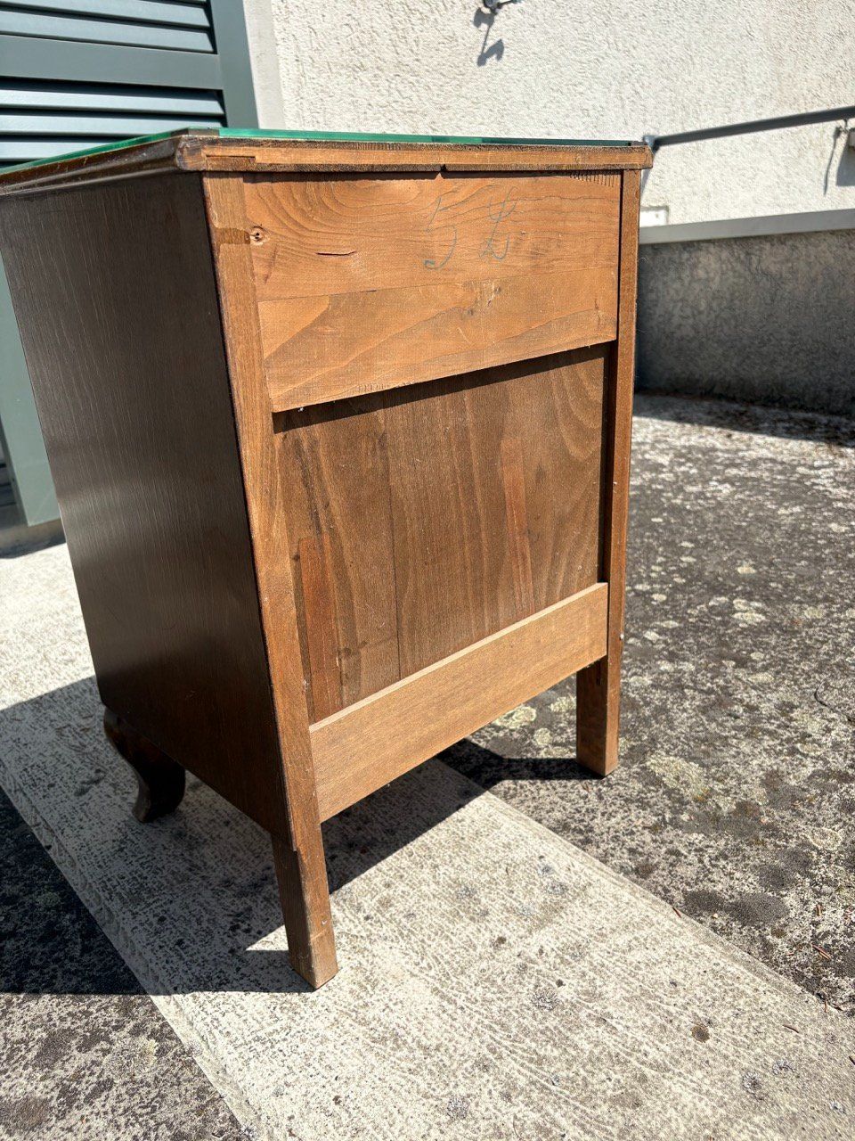 Nachttische: Antik / Vintage Nachttisch mit Glasabdeckung & Schublade – Gebraucht aus Ins von ab_80 1