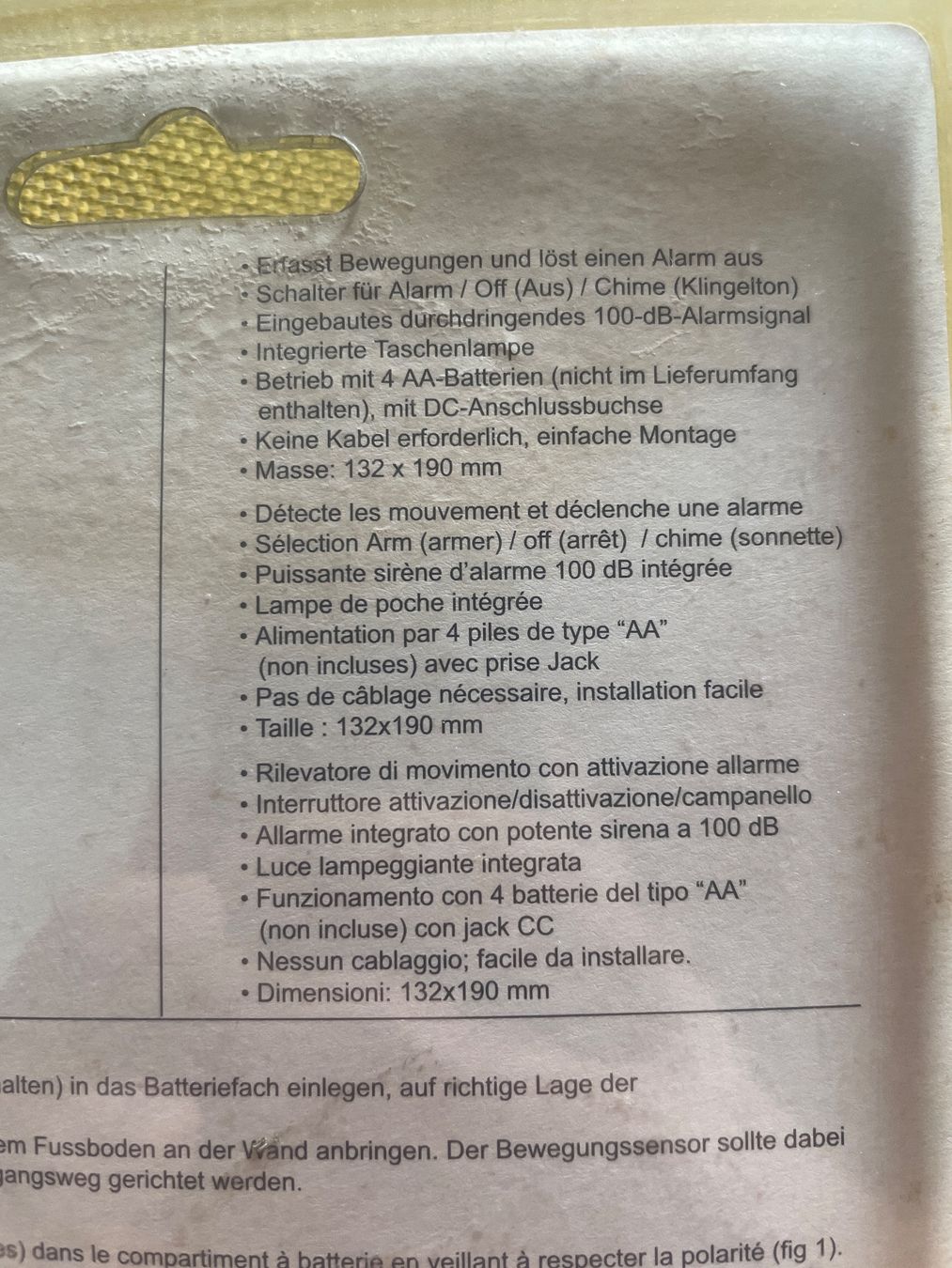 Sistemi d'allarme: Bewegungsmelder – Usato da Malters venduto da Pin1 1