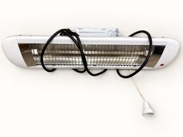 Wandheizstrahler weiss mit Zugschalter gebrauchter Zustand