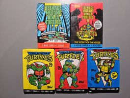 Teenage Mutant Ninja Turtles Sammelkarten 90er, Top Zustand!