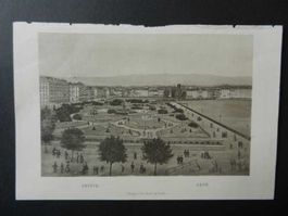 Genève Genf Stahlstich