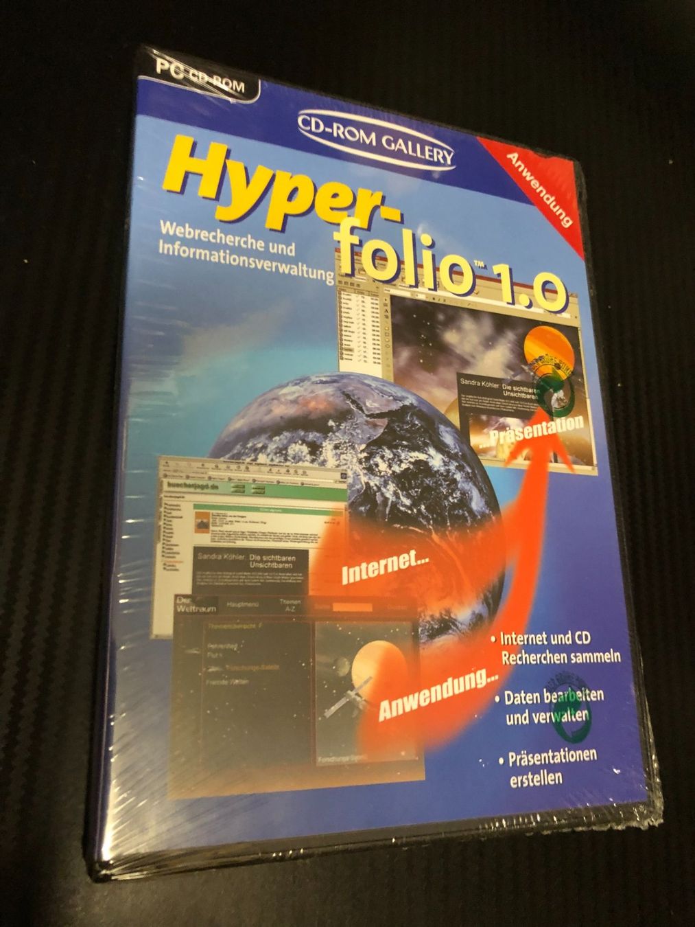 CD & DVD vergini: Hyperfolio 1.0 Webrecherche - PC CD-ROM - originalverpackt – Nuovo e nell'imballaggio originale da Niederhasli venduto da thozam