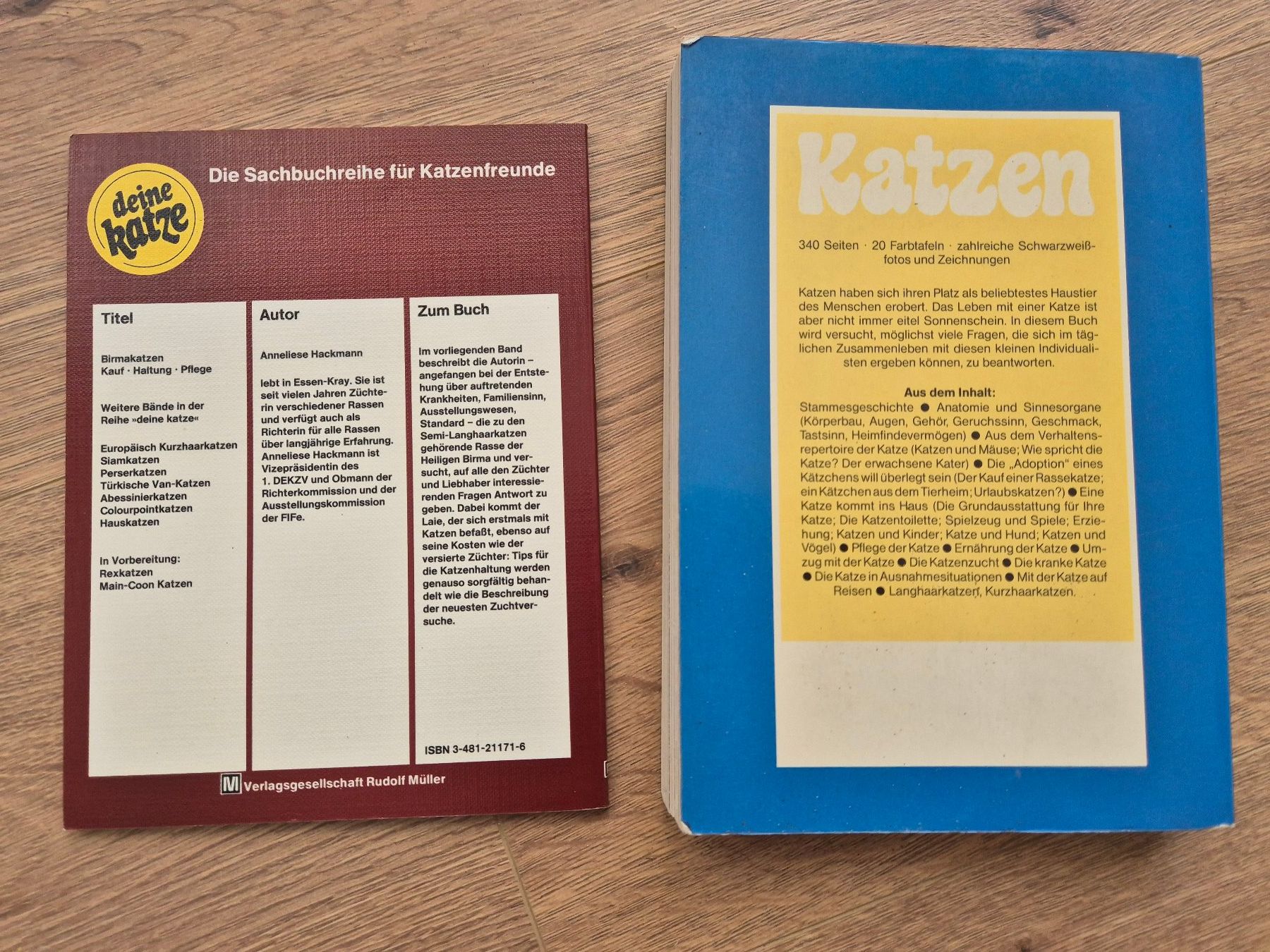 Livres: Birmakatzen Fachbuch – D'occasion à Andelfingen par Dumdidum 1