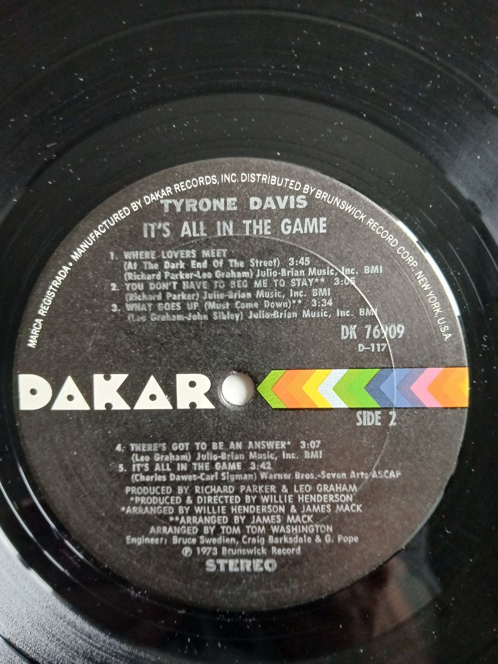 Dischi in vinile: LP - Tyrone Davis . it s all in the game . – Usato da Lausanne venduto da Soulbrother 4