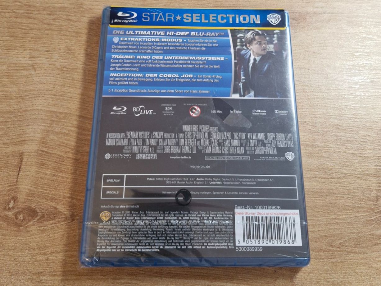 Tutti i DVDs: Inception (2010) NEU OVP Bluray – Nuovo e nell'imballaggio originale da Pfungen venduto da Whitie 1