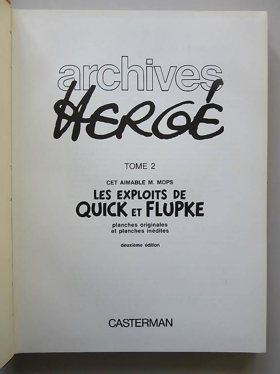 Comics: Archives Hergé Quick et Flupke – Gebraucht aus Chernex von Nouveaunom 3