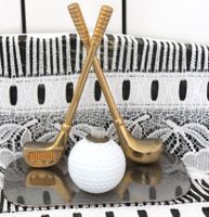 Vintage-Schreibtisch-Garnitur im Golf-Design,