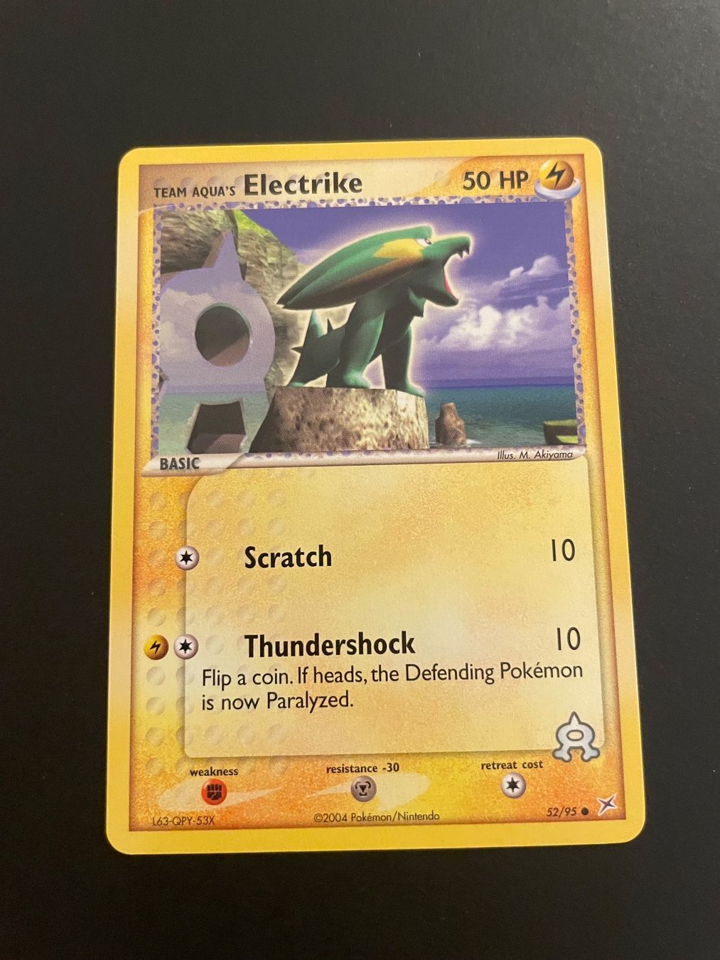 Pokémon Carte collezionabili: Electrike 52/95 EX Team Magma VS Team Aqua – Usato da Zürich venduto da pokemon_cards