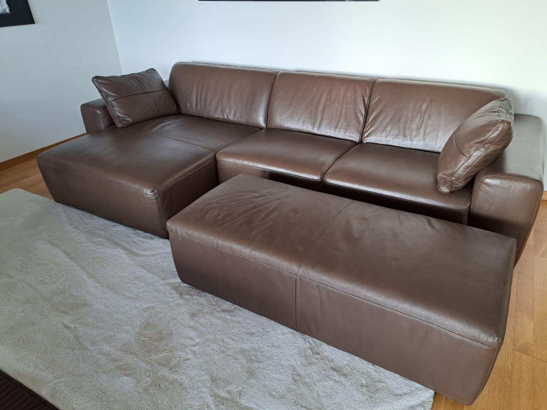 Interio Divani: Elegante Leder Couch -  braun – Usato da Männedorf venduto da ste_9lfs 4