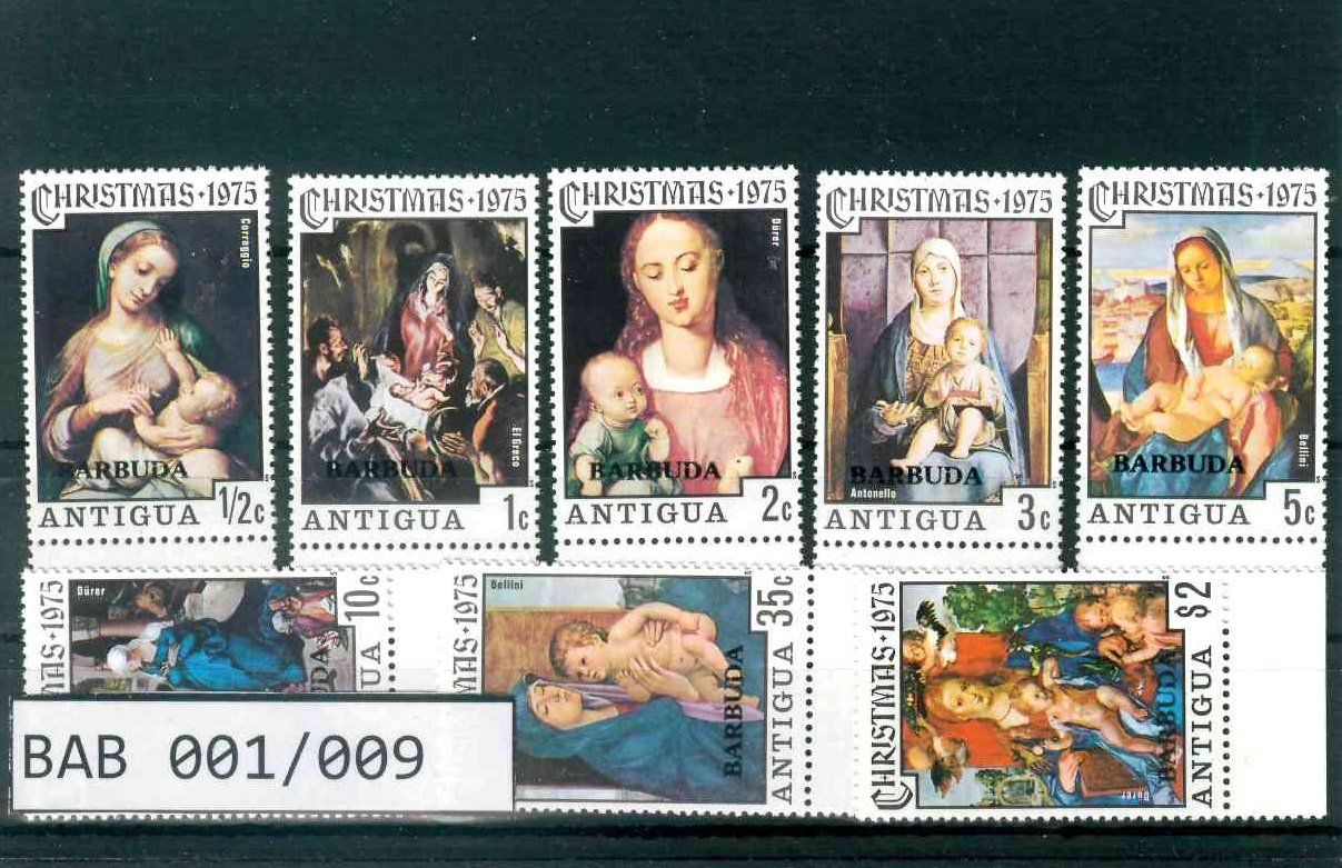 Tutti i francobolli: BARBUDA 8 BRIEFMARKEN WEIHNACHTEN – Nuovo (secondo la descrizione) da Marly venduto da Stampfinder