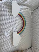 Gratis: decorazione da parete arcobaleno con nuvole 
