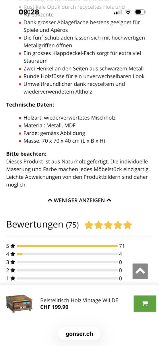 Tische: Salontisch – Gebraucht aus Berg TG von simsam01 3