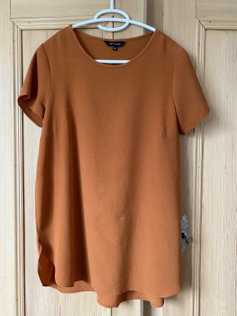 Damen Oberteil New Look Grösse 36 orange, braun