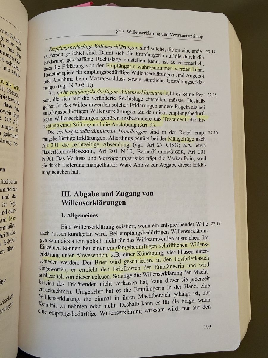 Libri: Schweizer Obligationenrecht Allgemeiner Teil 7. Auflage – Usato da Zürich venduto da sha_vw65 1
