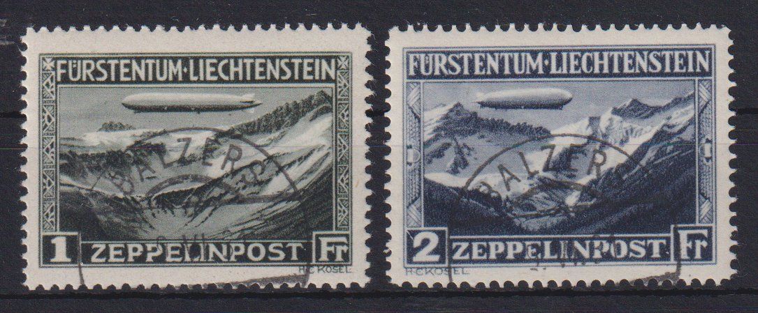 Alle Briefmarken: Liechtenstein 1931: Serie ZEPPELIN - Kat. 750.-- – Neu (gemäss Beschreibung) aus Eschlikon TG von PhilCon