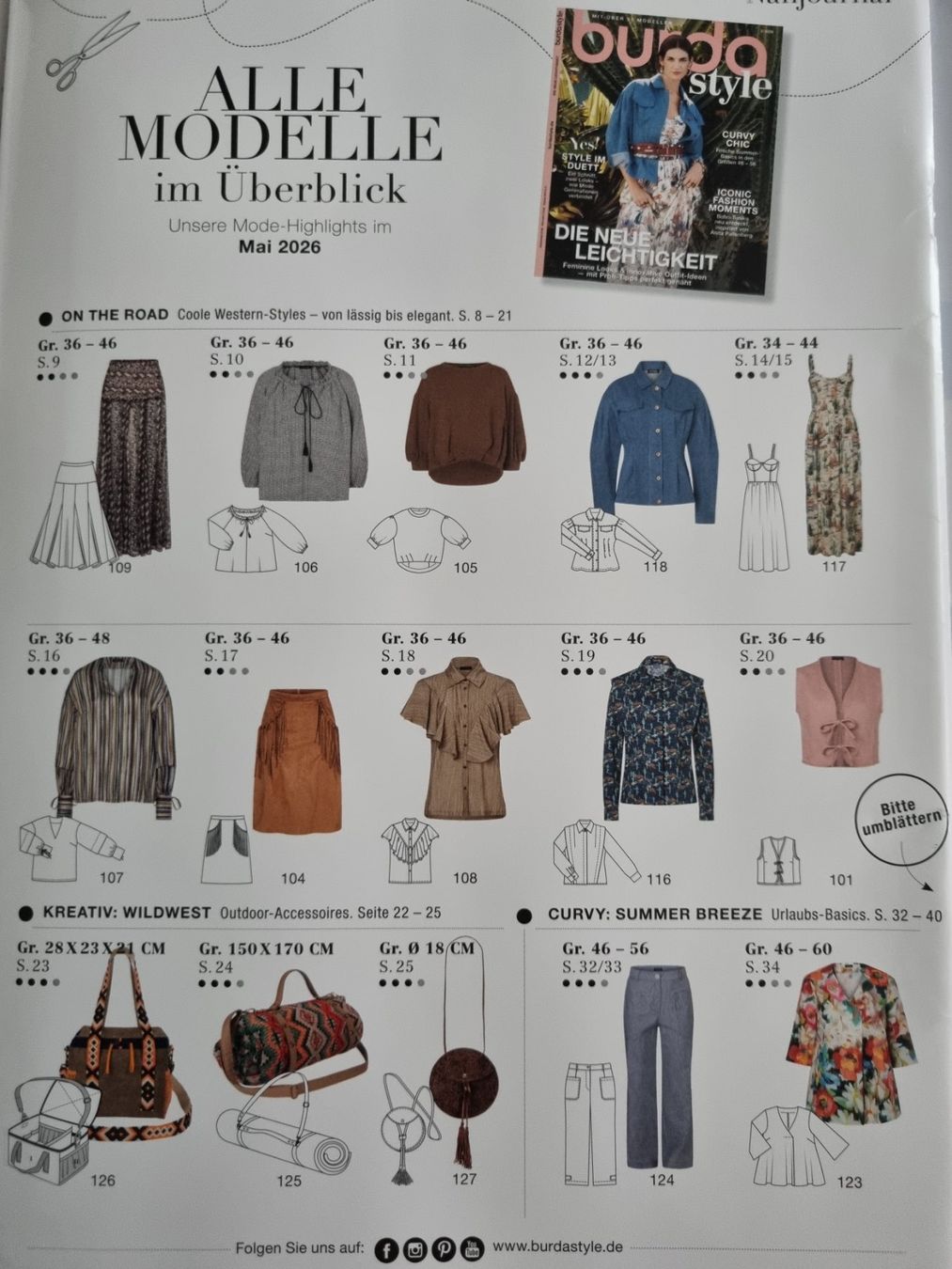 Riviste & Magazine: Burda Nähjournal, Schnittmuster, 5/26 – Usato da Geroldswil venduto da Agapanthus22 4