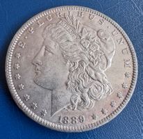 Morgan Dollar USA 1889 Silbermünze, schön!