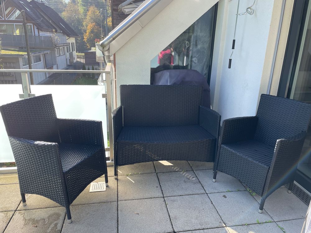 Schone Balkonmobel Set Rattan Bild