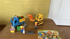 LEGO Duplo Baustelle 10812 Bauarbeiter Bagger