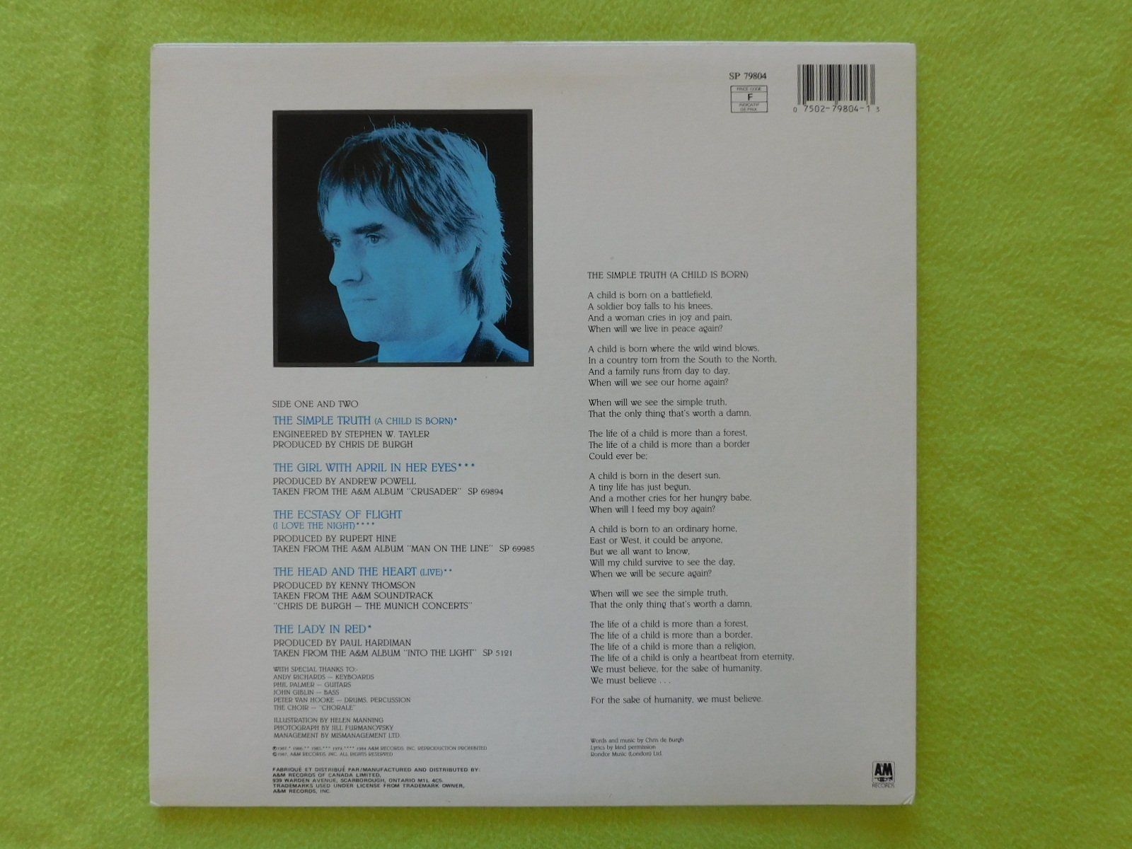 Schallplatten: Chris De Burgh - The Simple Truth – Gebraucht aus Emmenbrücke von Dickens 1