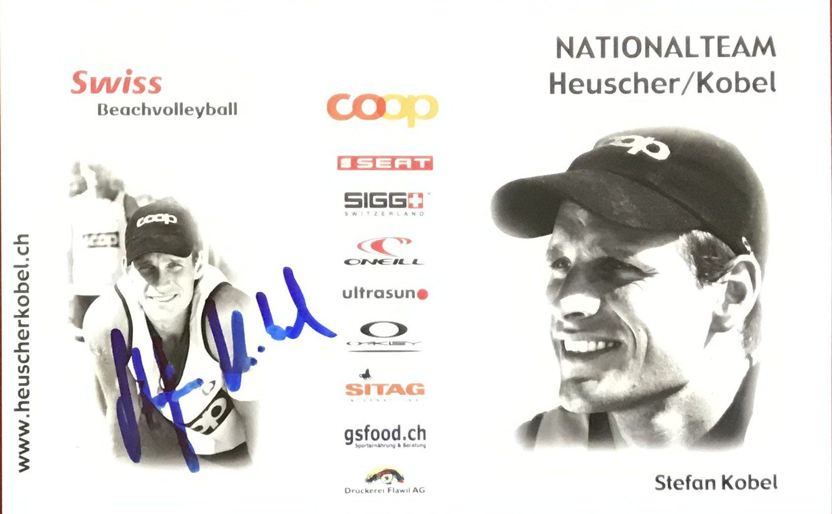 Autographes: Patrick Heuscher & Stefan Kobel Autogramme Beachvolleyball – D'occasion à Bischofszell par Gottselig 1