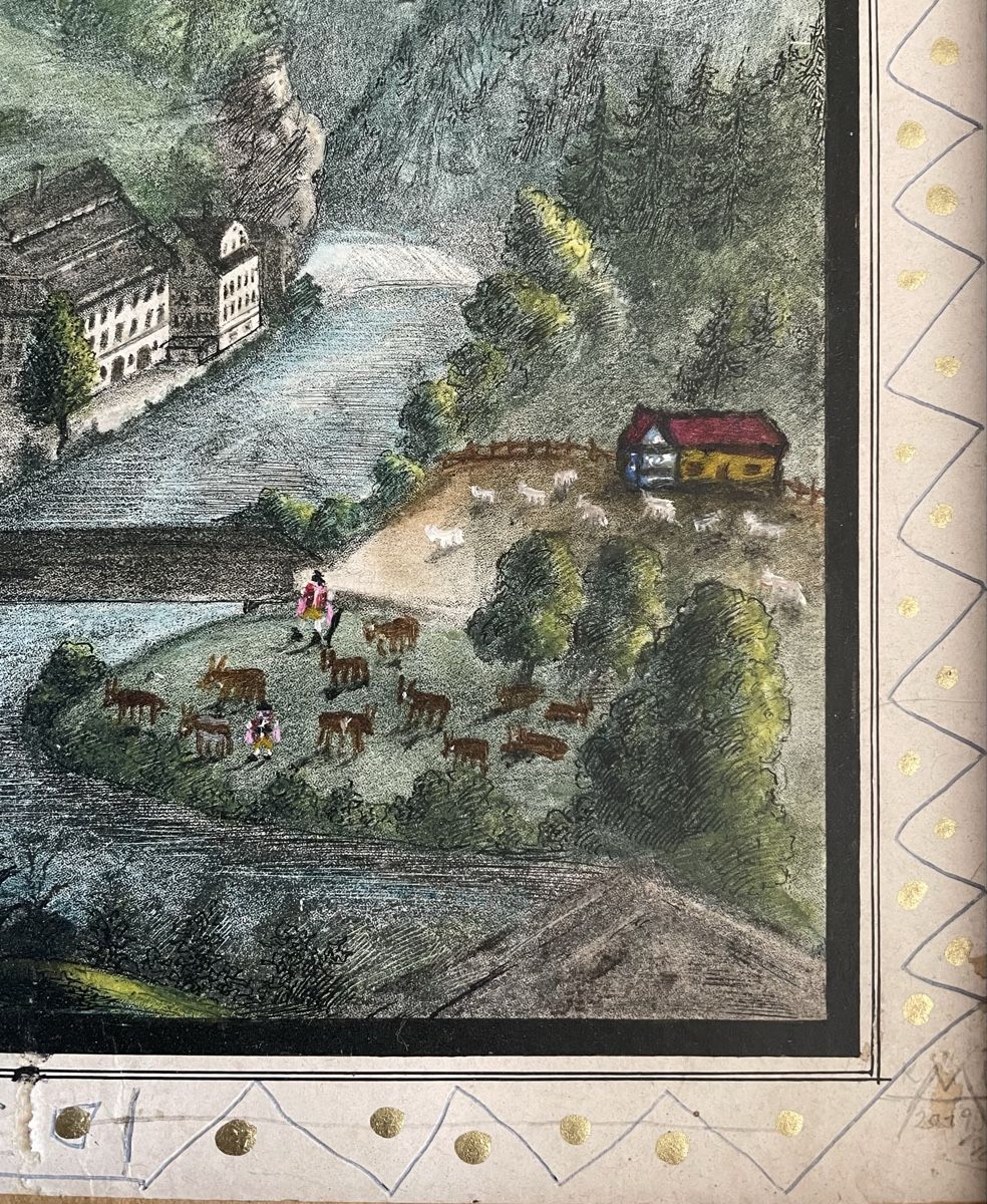 Foto & Immagini: Antik Bild Sennen Kühe Appenzell – Usato da Rorschacherberg venduto da farmer61 1