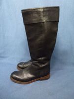 DESIGNER LEDER STIEFEL GR 36 TEIL RV SCHWARZ SELTEN GETRAGEN
