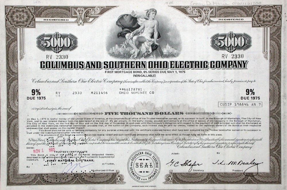 9 Columbus & Southern Ohio Electric Company 1971 Kaufen auf Ricardo