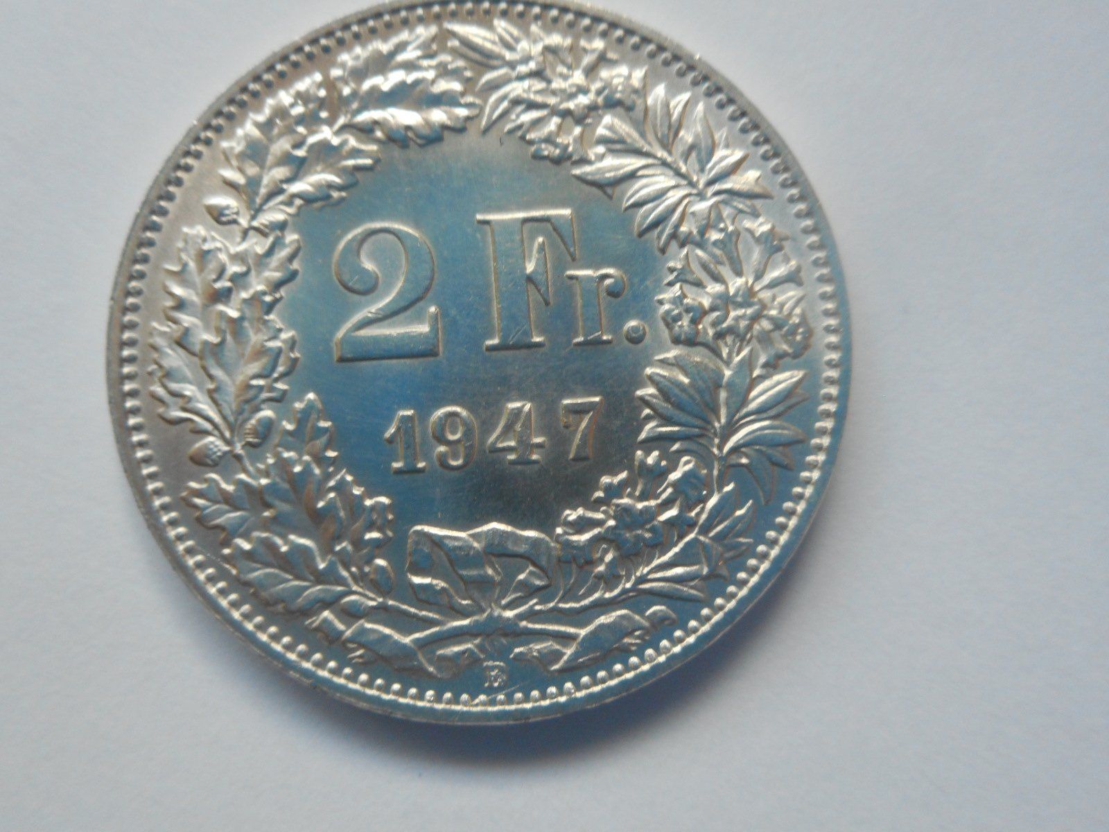 Tutti le monete: 2 Fr. 1947 silber  unz/stgl – Nuovo (secondo la descrizione) da Kriegstetten venduto da pizlad2010