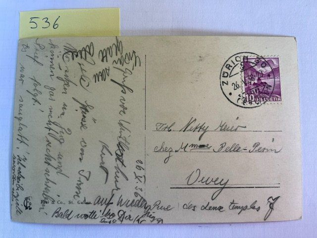 Ansichtskarten: alte Ansichtskarte Winterthur, 1936 – Gebraucht aus Niederwil AG von dahu75 1