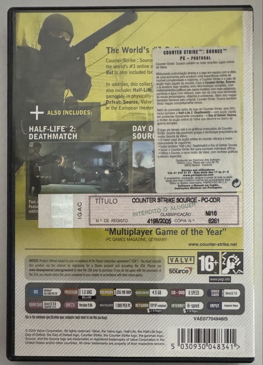 Valve Giochi: Counter Strike Source PC DVD-ROM – Usato da Luzern venduto da rodtegg01 1