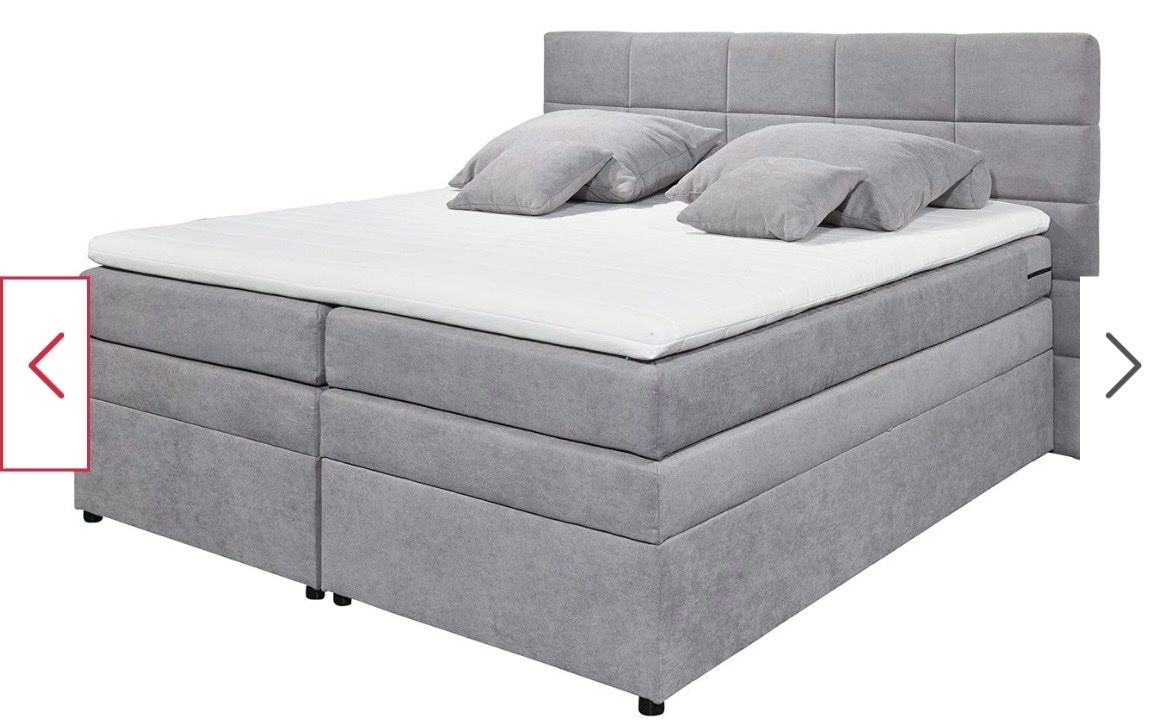 Mömax Letti: Boxspringbett 180x200 Tacoma grau – Usato da Rikon im Tösstal venduto da GubMi 4