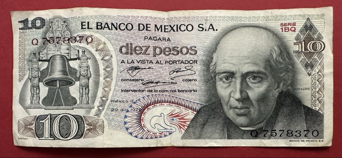 Banconote: Mexico 1972 10 Pesos – Usato da Watt venduto da Coins13