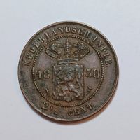 2 1/2 Cent 1858 Niederländisch Indien
