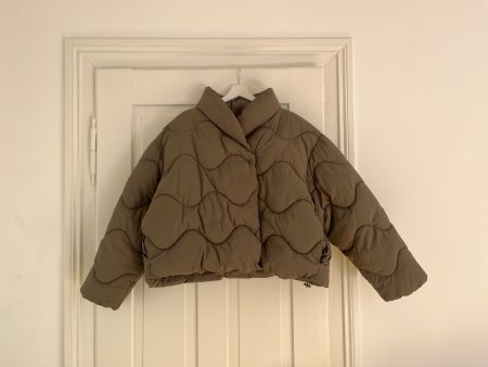 Weekday Bright Puffer Jacke taupe Gr. L