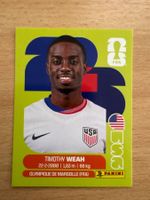 Panini Sticker Timothy Weah USA 12 FIFA World Cup 2026