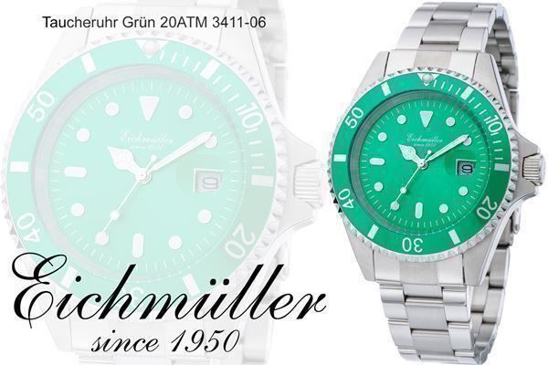 Orologi: Eichmüller- Waterproof 200m Datum 3411-6 – Nuovo e nell'imballaggio originale da Wittenbach venduto da uhrenshop24swiss