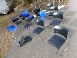 Stühle Stapelstühle Seminarstühle Morrison SIM VITRA Tisch