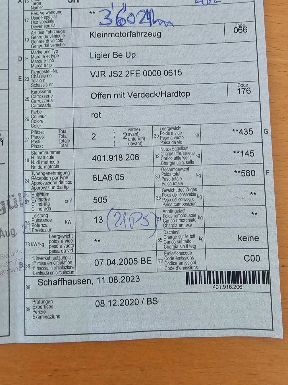 Ligier Automobili: Ligier Be Up – Usato da Diessenhofen venduto da Osio 9