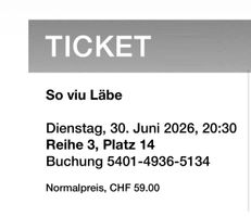 2 Tickets, Theater Gurten am Dienstag, 30.06.26
